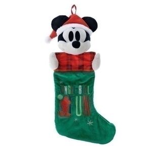 NWT. DISNEY Mickey Mouse 20” 3D Plush Christmas Stocking
